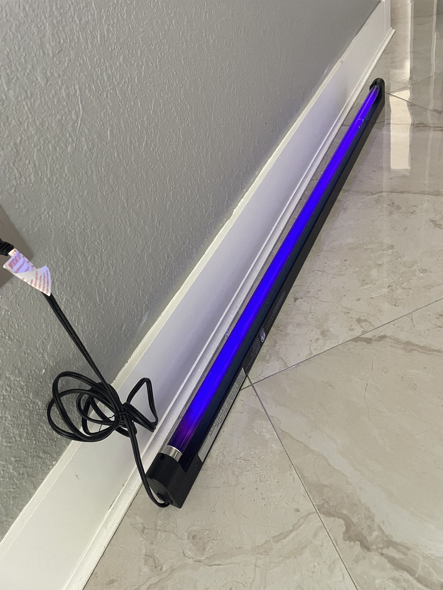 Spencer's 48" Black Light Blacklight Beam Party Poster Tube Lamp Tested Vintage