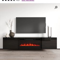 Electric fireplace With Shelving