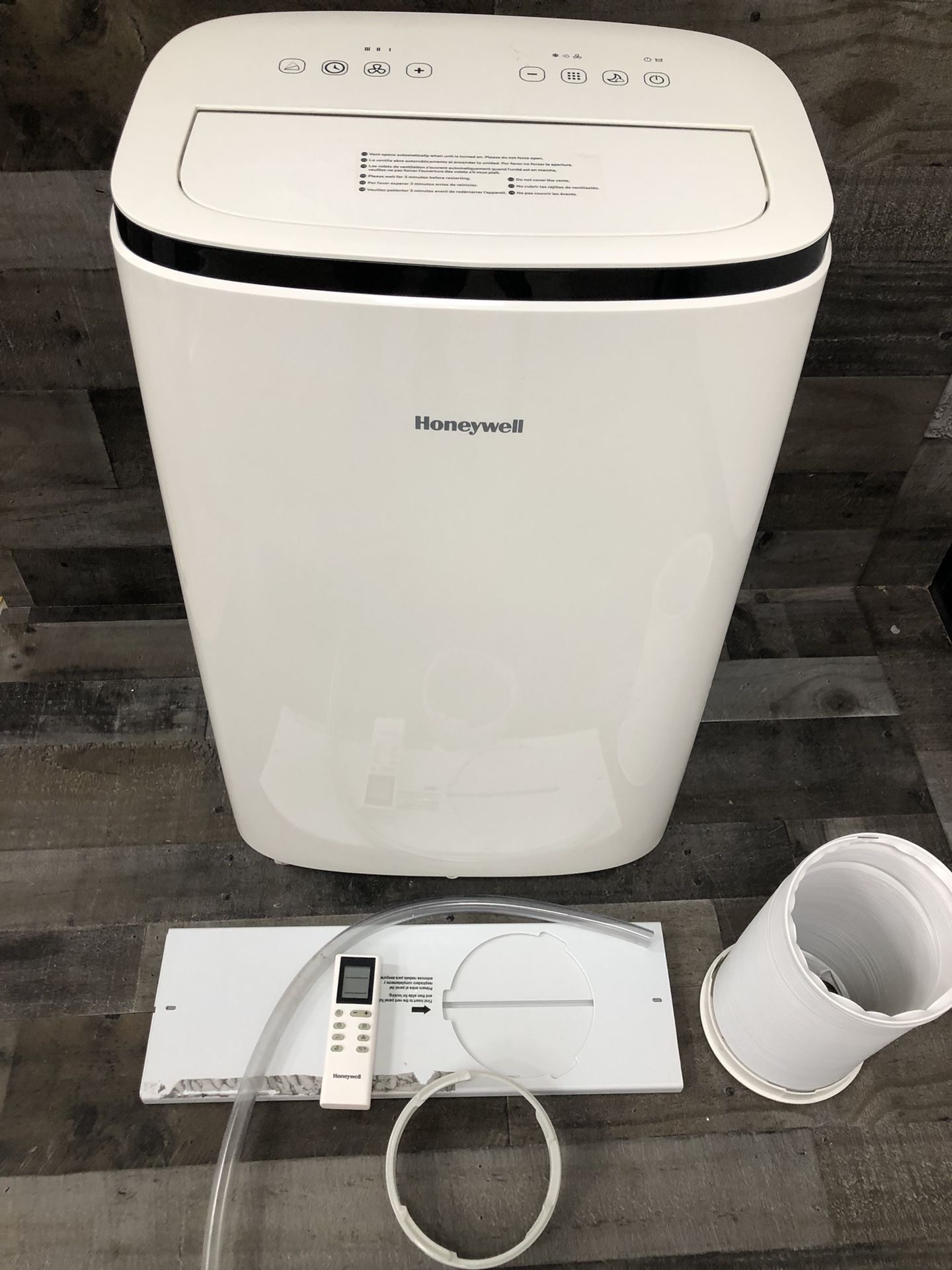 Honeywell 12,000 BTU Portable Air Conditioner for Bedroom, Living Room, Basement, 115V, Cools Up To 550 Sq. Ft. with 3 Speeds, Timer, Dehumidifier, Fa