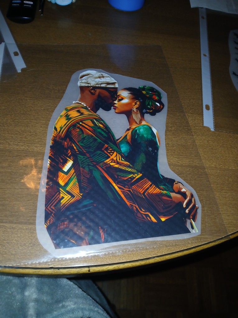 African Couple Iron On