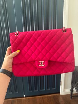 Vintage fabric Chanel bag for sale