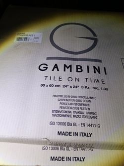 Gambini Lunar Titanium Rett Porcelain Tiles 60x60cm