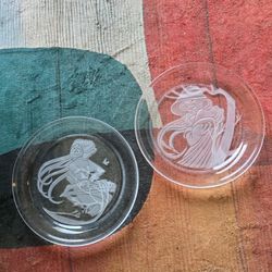 Signed Michael Yates "Country Ladies" Crystal Plates - Limited Edition Set - Boise