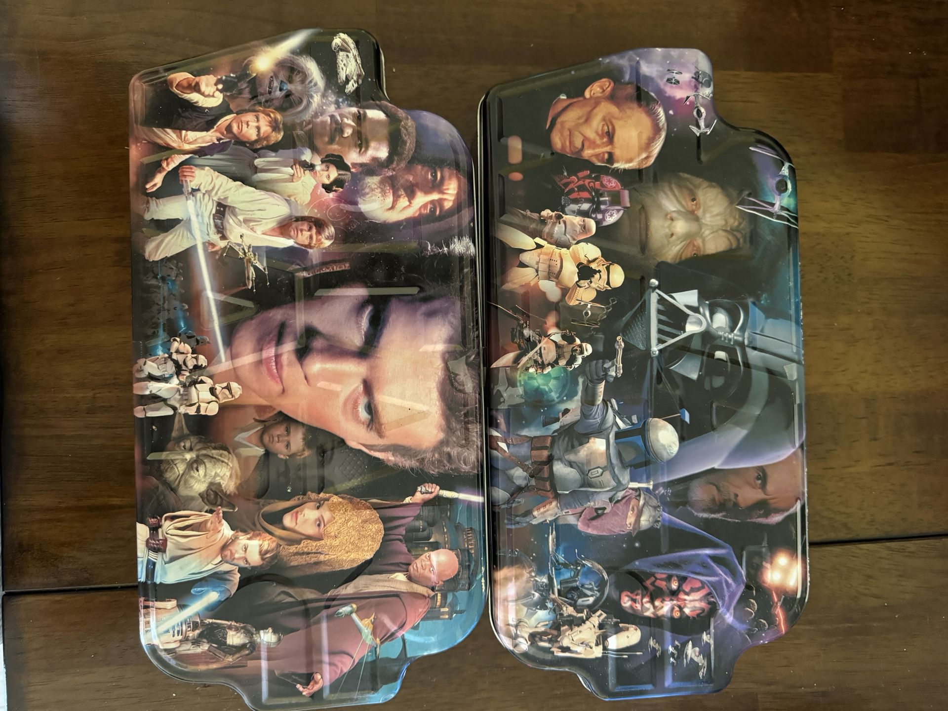 2 STAR WAR PUZZLES, 500 pieces each, and COLLECTOR TINS  