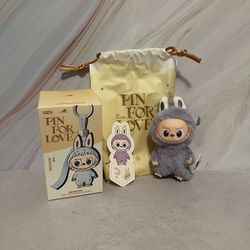 Authentic PopMart Labubu Pin For Love  — Confirmed “?”