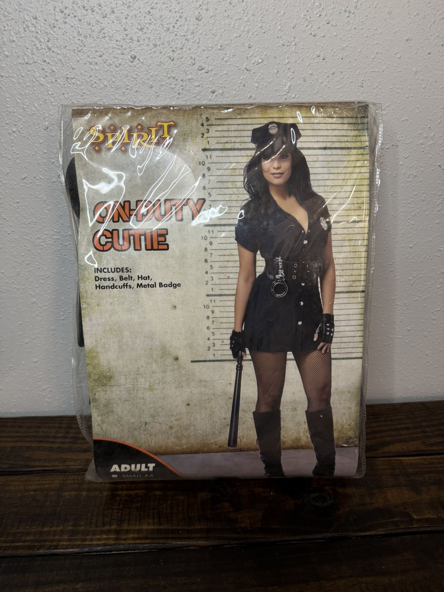 Womens Cop Halloween Costume Size M (8-10)