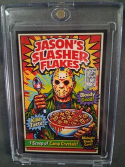 Friday 13 Trade card  ,1 gram silver bar inside ,very rare .
