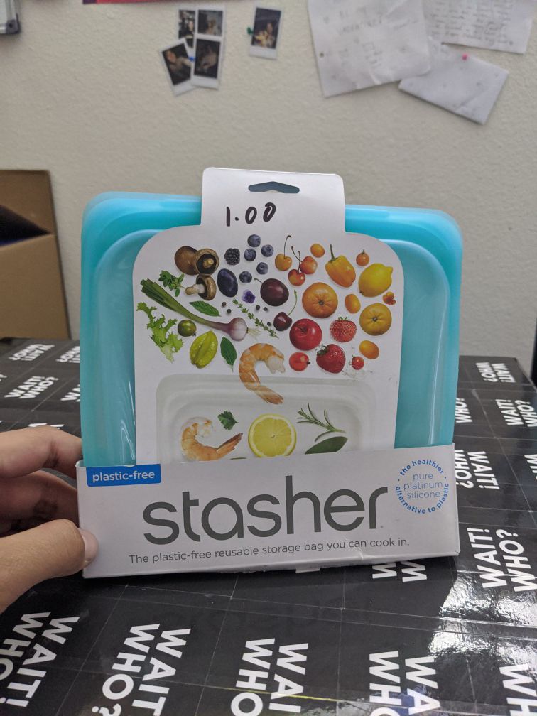 Stasher the plastic free reusable storage bag that you can cook in