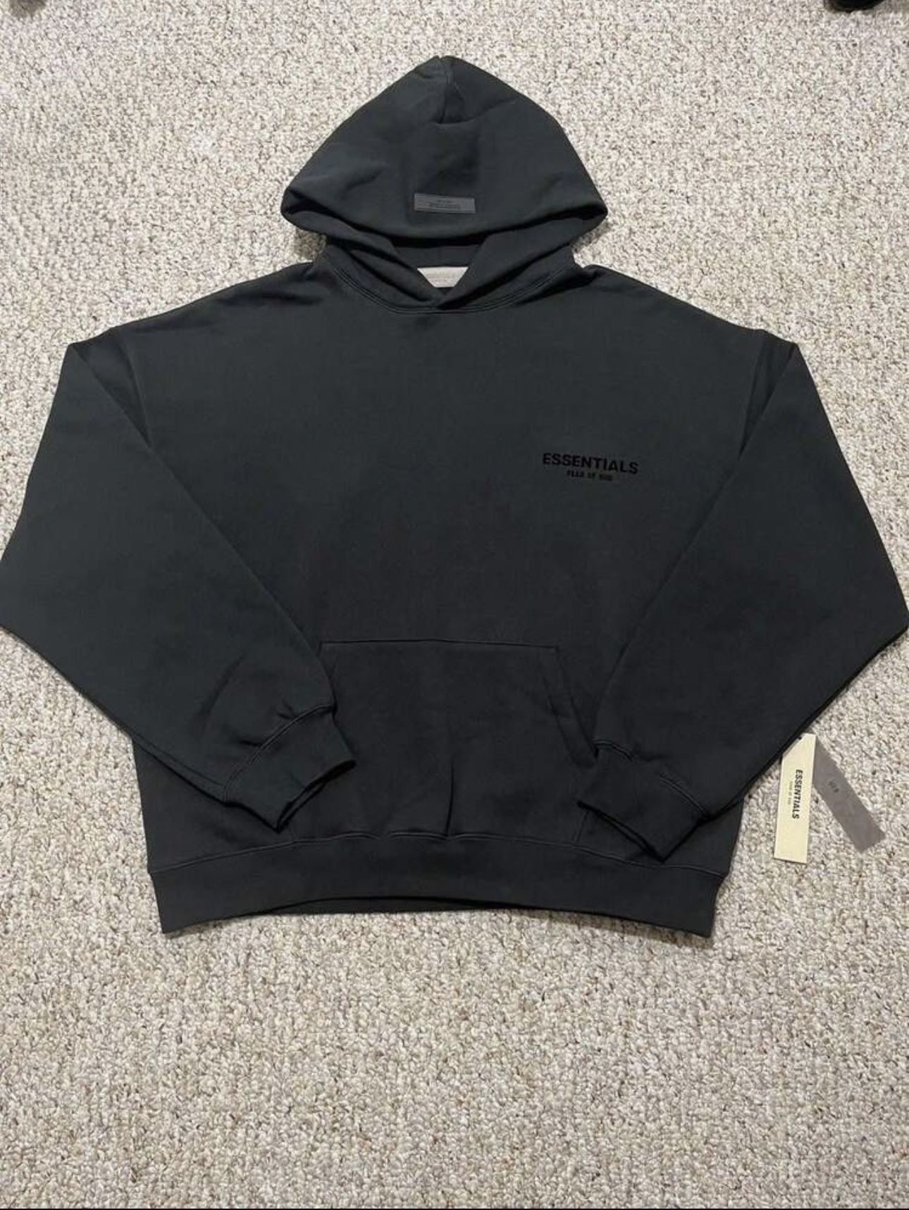 Fear of God Essentials Fleece Hoodie Color, Black