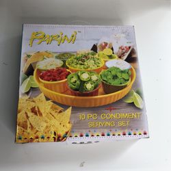 PARINI 10 Pc Condiment Serving Set