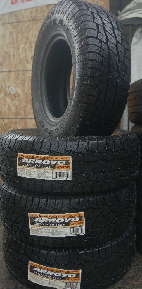 4 NEW ARROYO LT 265/70/16 ALL TERRAIN TIRES 10 PLY $570 CASH TOTAL‼️ FREE INSTALLATION‼️