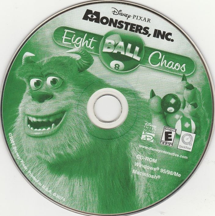 Monsters, Inc. Eight Ball Chaos by Disney Pixar for Windows 95/98/Me & Macintosh