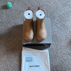 Palm Angels Men's Rubber Rain Boots Size 9 Retail $500