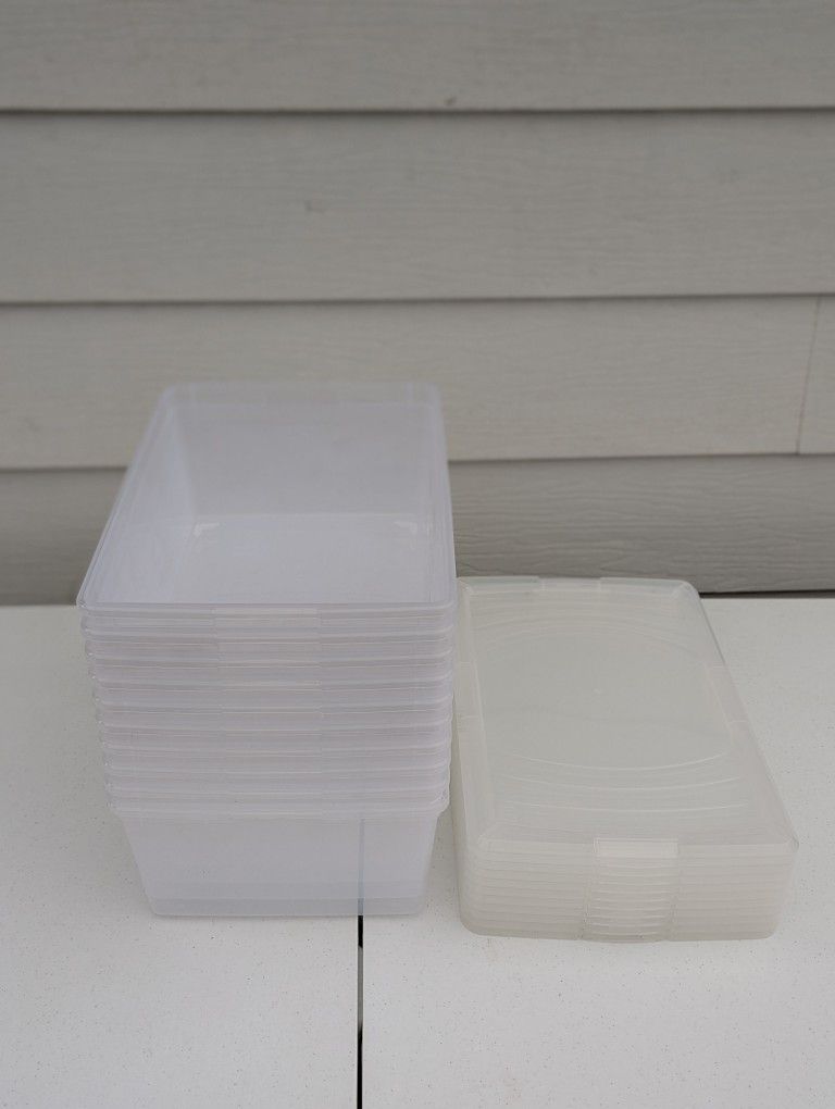 13.5 Quart Lift Off Lid Storage Tote, Clear