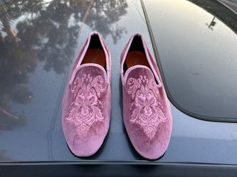 Tallia Men's Pink and Purple Loafers