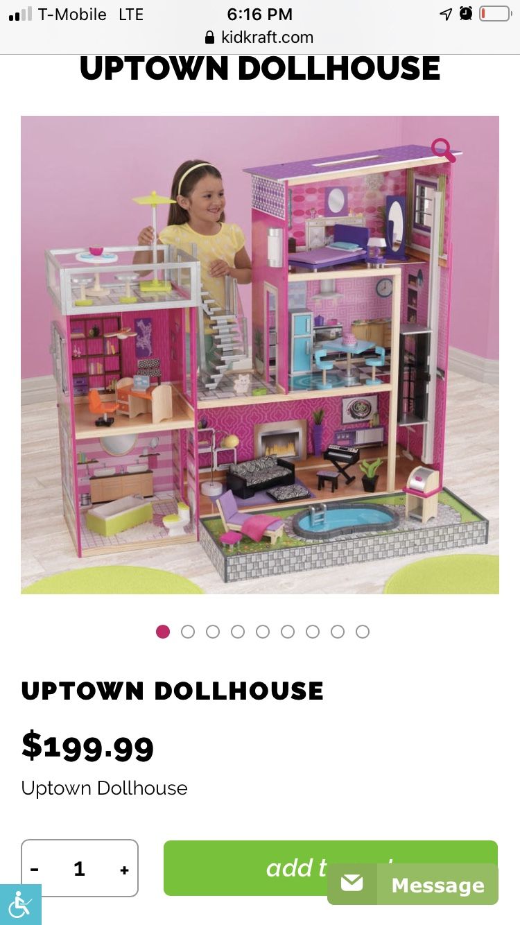 Kids Craft Doll house complete with accessories