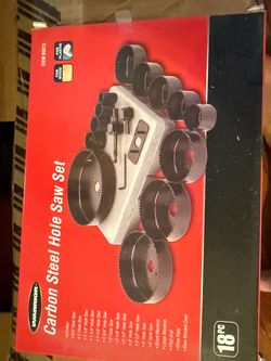 Warrior 18-Piece Carbon Steel Hole Saw Set & Other Construction Items