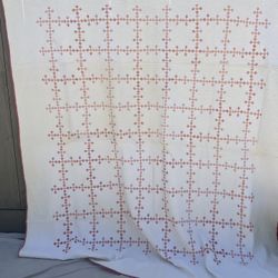 Antique Postage Double Nine Patch Quilt 