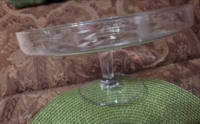 Vintage Princess House Heritage Medium Pedestal Cake/Pastry Stand