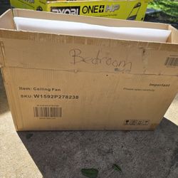 52in Modern Ceiling Fan New $150 Price FIRM/ Nueva PRECIO FIRME $150