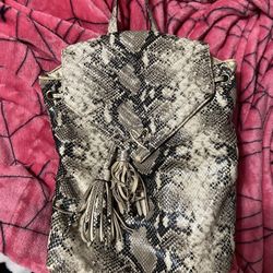 2016 Victoria Secret Snakeskin Backpack 