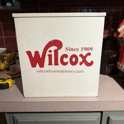 Wilcox Home Delivery Milk Chest Since 1909 With Insulation Inside $40