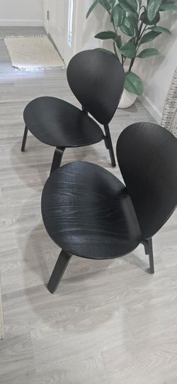 Brand New IKEA FROSET Black Stained Oak Veneer Chair