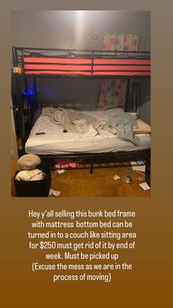 Bunk Bed With Mattress