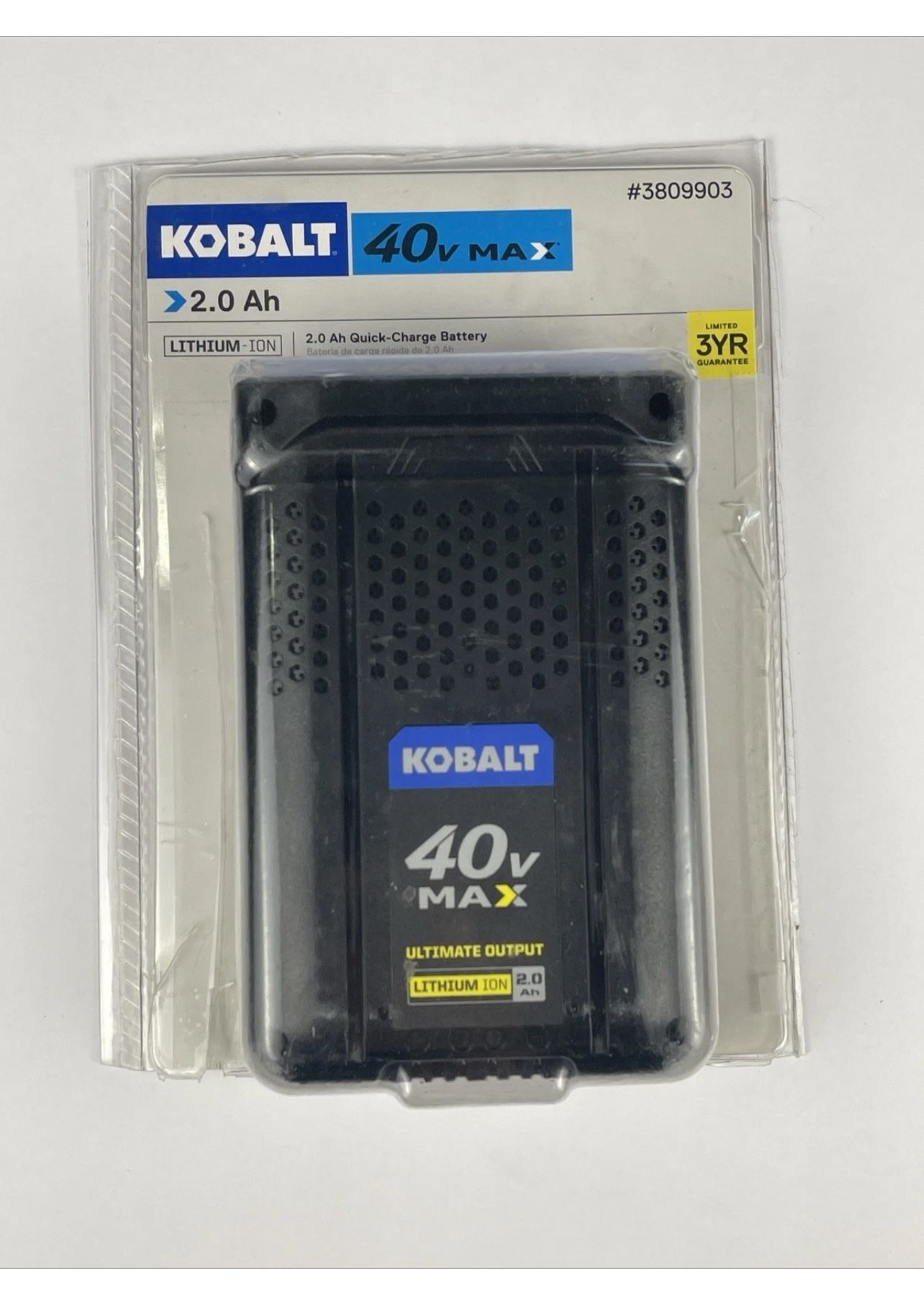 Kobalt 40V MAX Li-Ion 2.0Ah Quick Charge Battery GENUINE OEM - 174