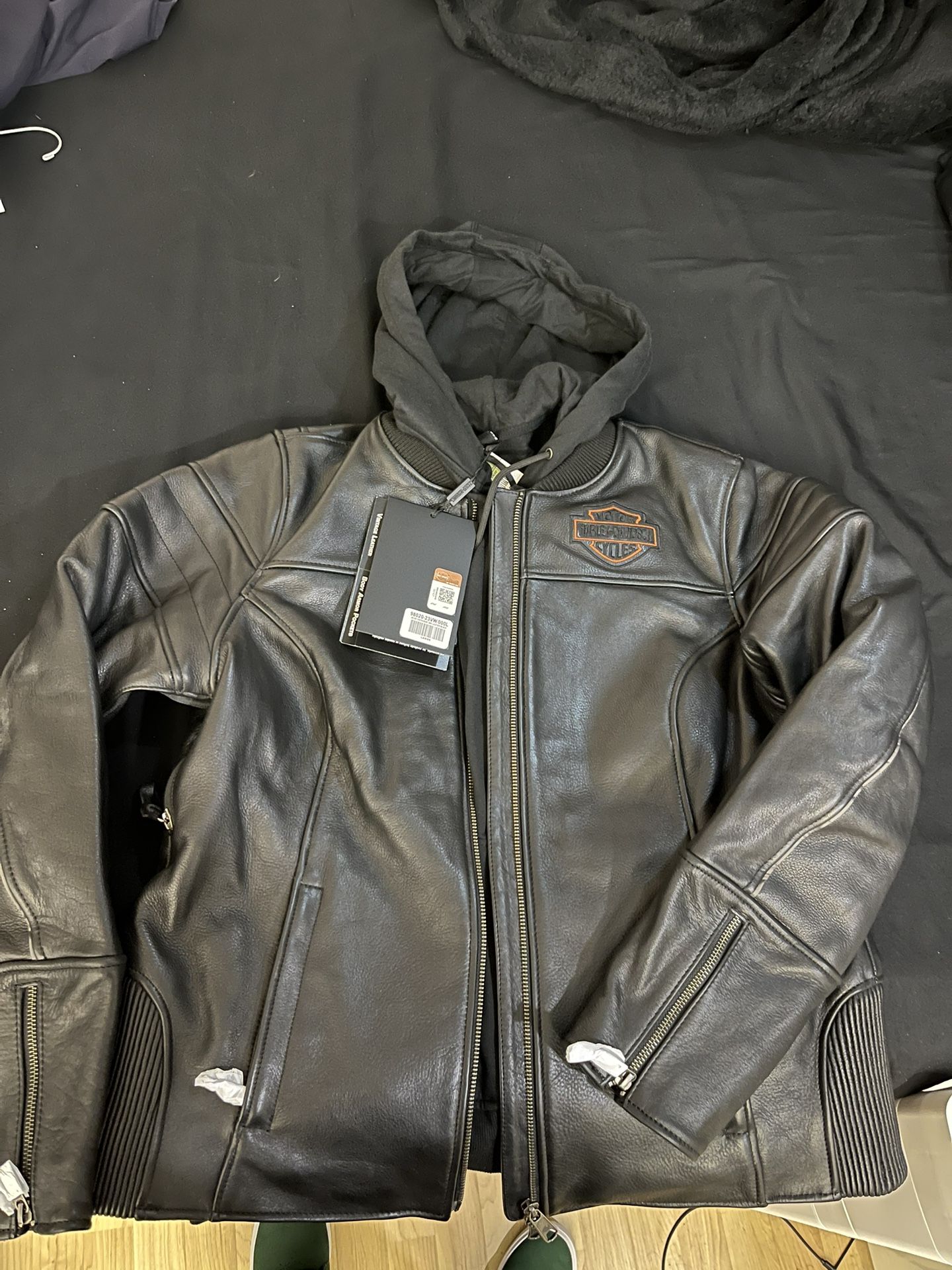 Harley Davidson Miss Enthusiast 2.0 3 In 1 Leather Jacket
