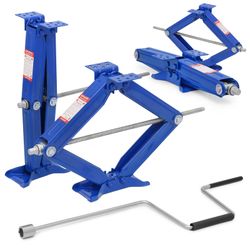 M-AUTO 23.5 Inches Scissor Jack for RV with Handle, 5000lbs RV Trailer Stabilizer Leveling Scissor Jacks with Steel Structure for Travel Trailers, Car