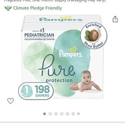 Pampers Pure Protection Unopened Box (198 Diapers)
