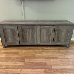 Gray Oak tv stand/ sideboard cabinet (price is firm)