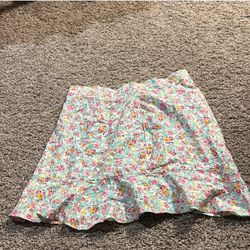 Blue Floral Skirt 