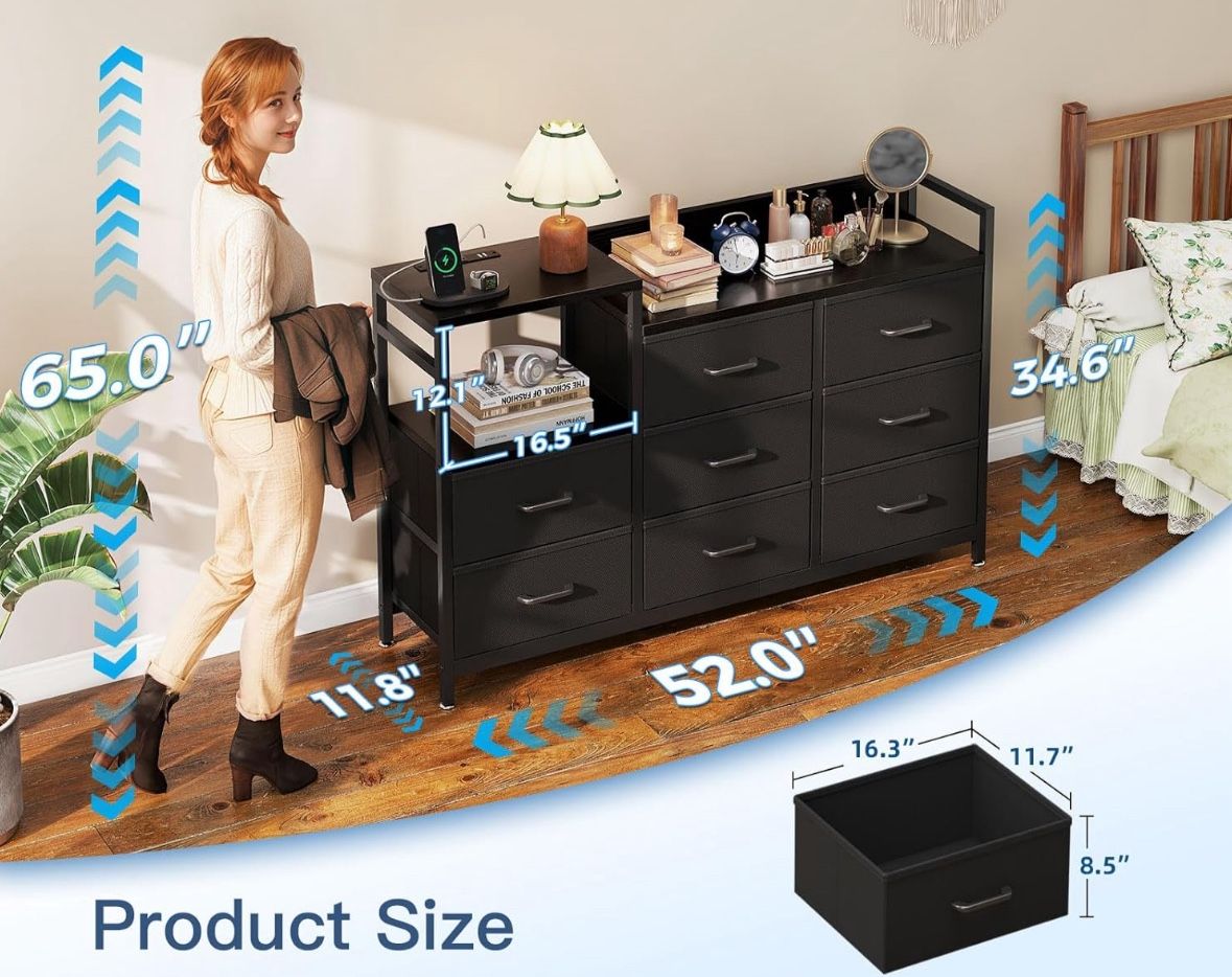 Black TV Stand Dresser Black TV Stand Dresser