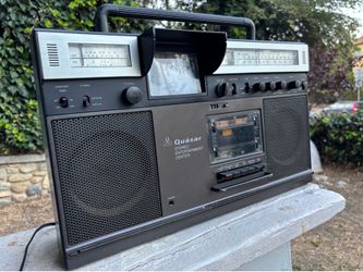 TV boombox stereo cassette radio