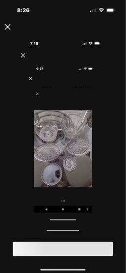 Six Pieces Of Glassware, No Chips, Various Sizes
