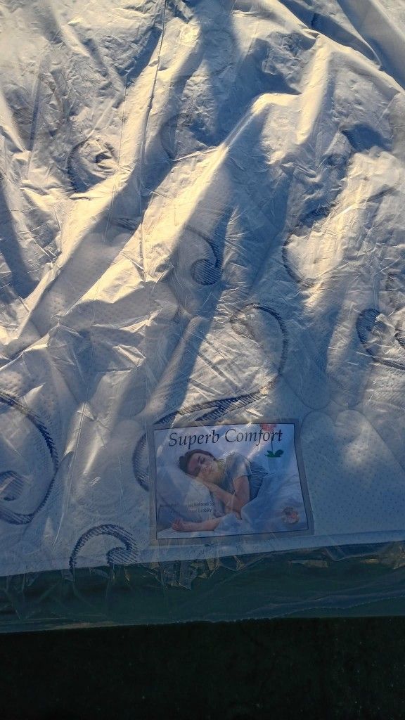 Brand New Queen Size Pilllowtop Mattress Included Box Spring. 