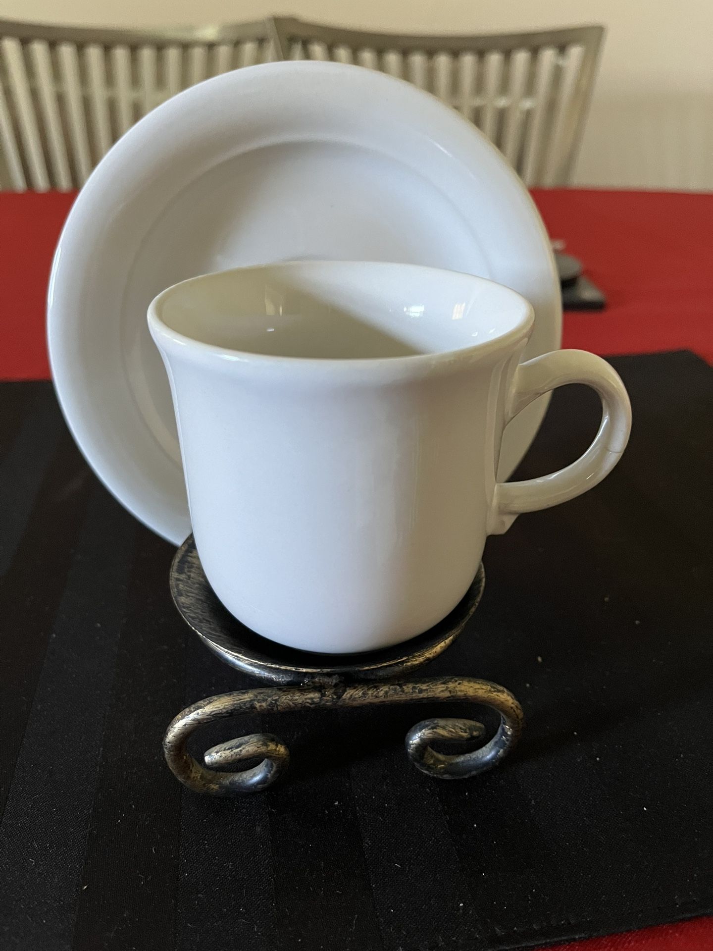 Vintage Brass, Teacup And Saucer Display Stand