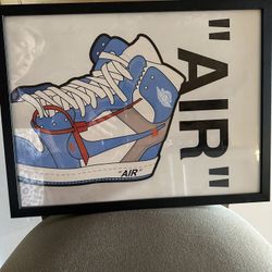  NEW framed Air Jordan Sneakers