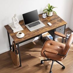 Brand New Desk with Drawers & Shelf, Simple Modern Wood