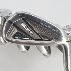 TaylorMade SIM2 Max Iron Set 5-PW, AW, SW Stiff