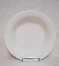 Vintage CORNING T.M. REG Dish 10" Military WWII USA Milk Glass White