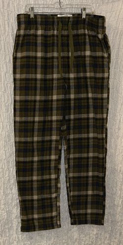 Goodfellow & Co.: Flannel 100% Cotton Plaid Sleep Pants, Pockets, Size: Large