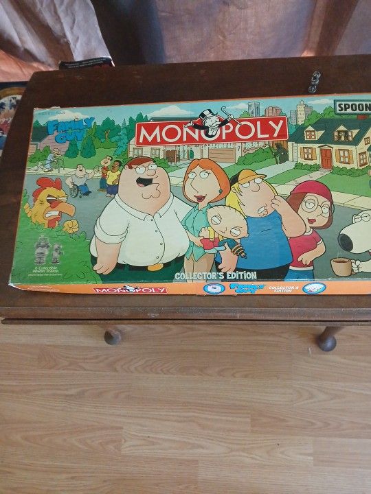 Family Guy Monopoly Set Collector's Edition