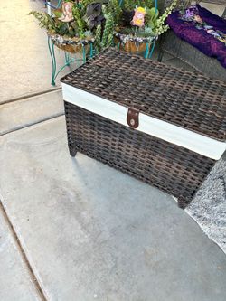 Brand new  Brown Wicker Trunk/Basket