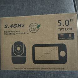 HelloBaby - 5 inch Baby Monitor with Remote open box HB6550