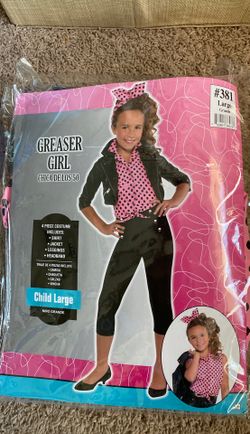 Greaser girl costume child large