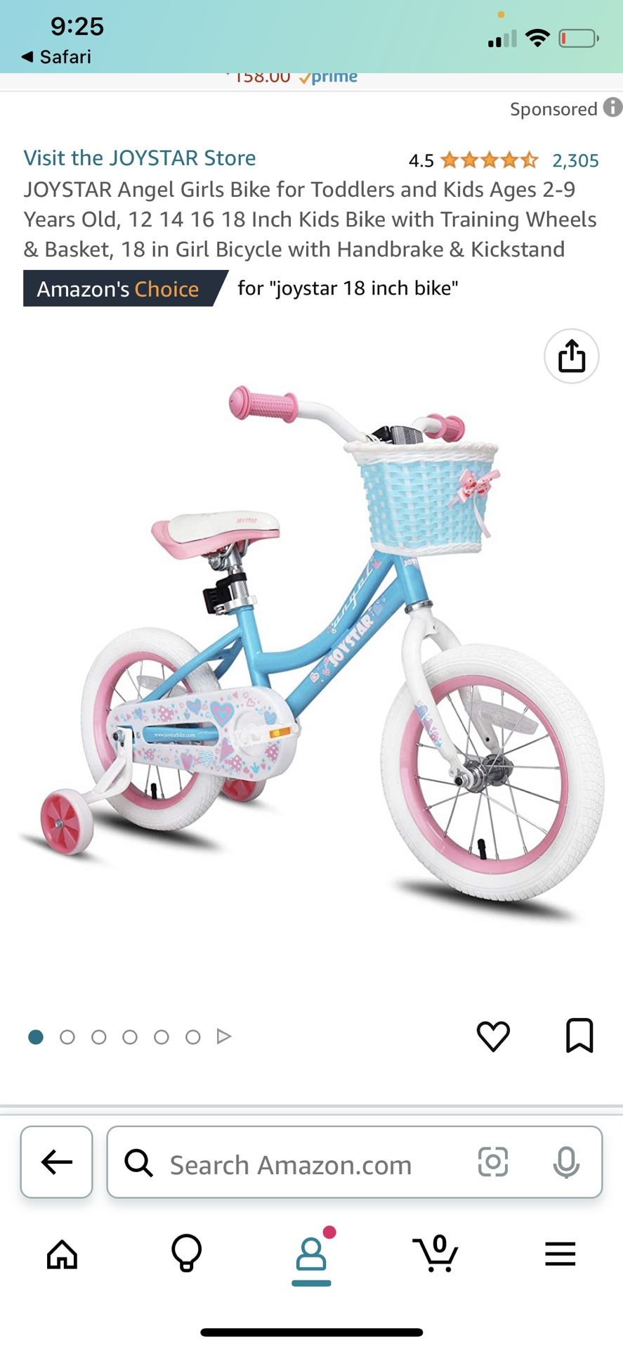 Joy star 18” Girls Bike Brand New With Box