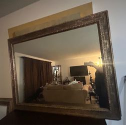 Extra large framed wall mirror